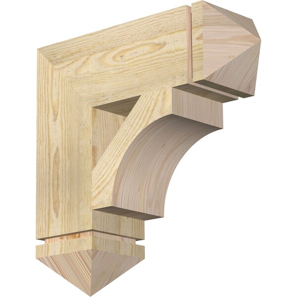Ekena Millwork Westlake Arts & Crafts Rough Sawn Bracket, Douglas Fir, 6"W x 20"D x 20"H BKT06X20X20WTL03RDF - main